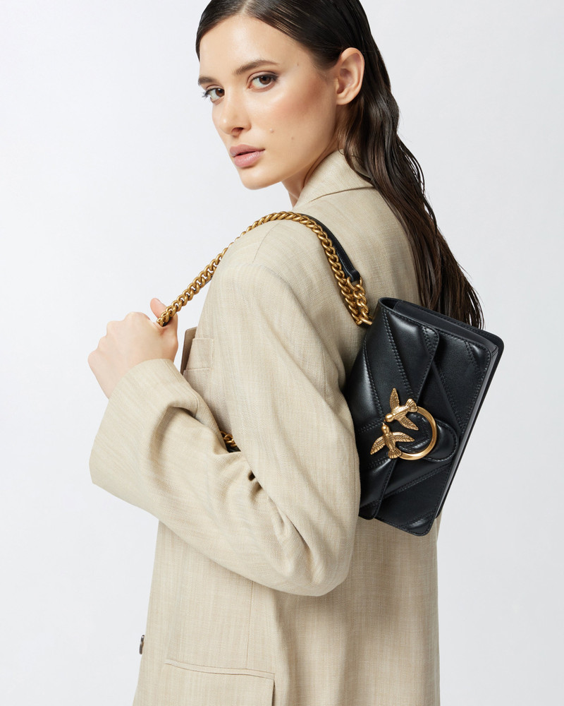 LOVE BAG MINI CHEVRON-QUILTED NAPPA LEATHER CROSSBODY BAG 5