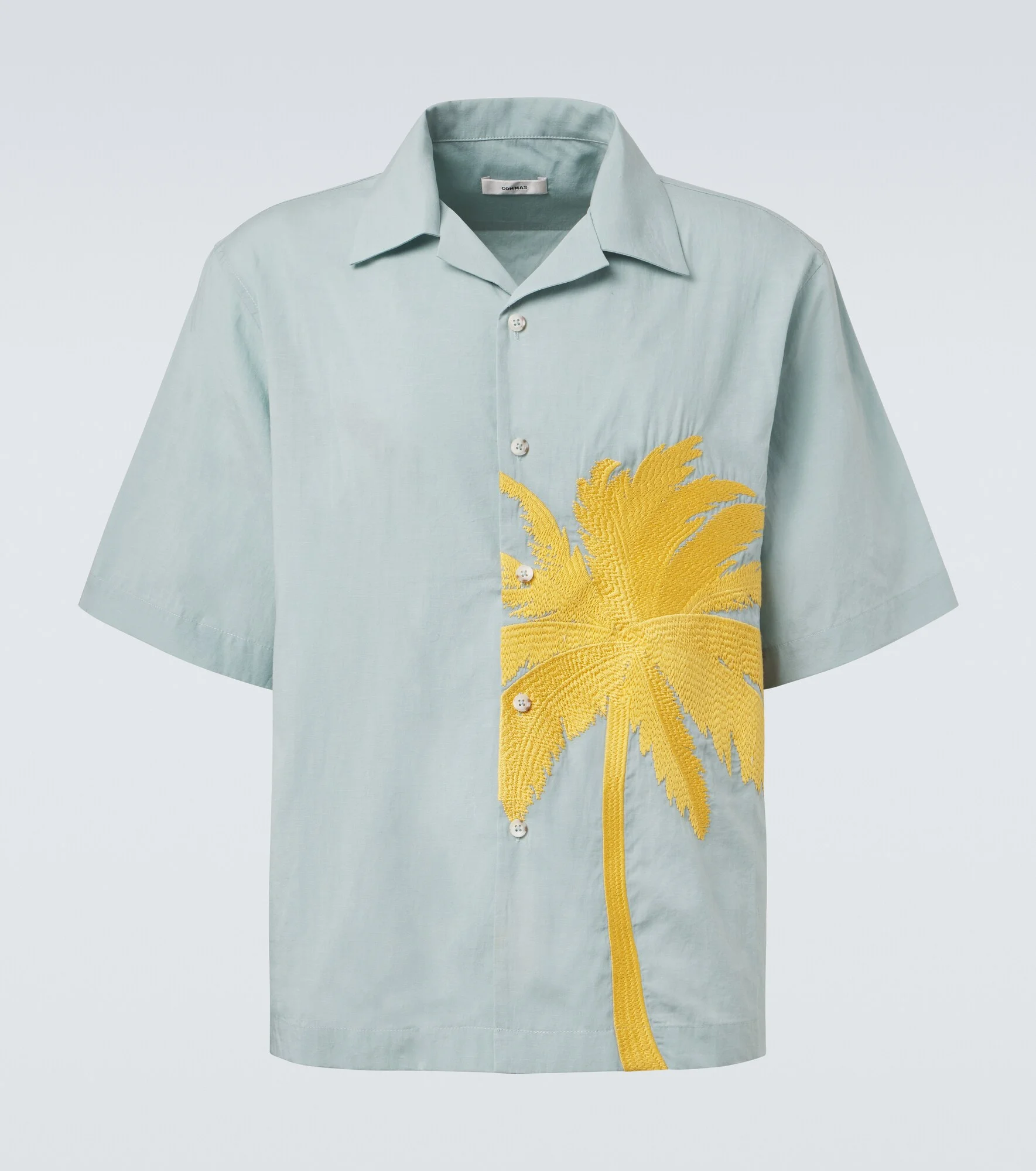 Embroidered bowling shirt - 1