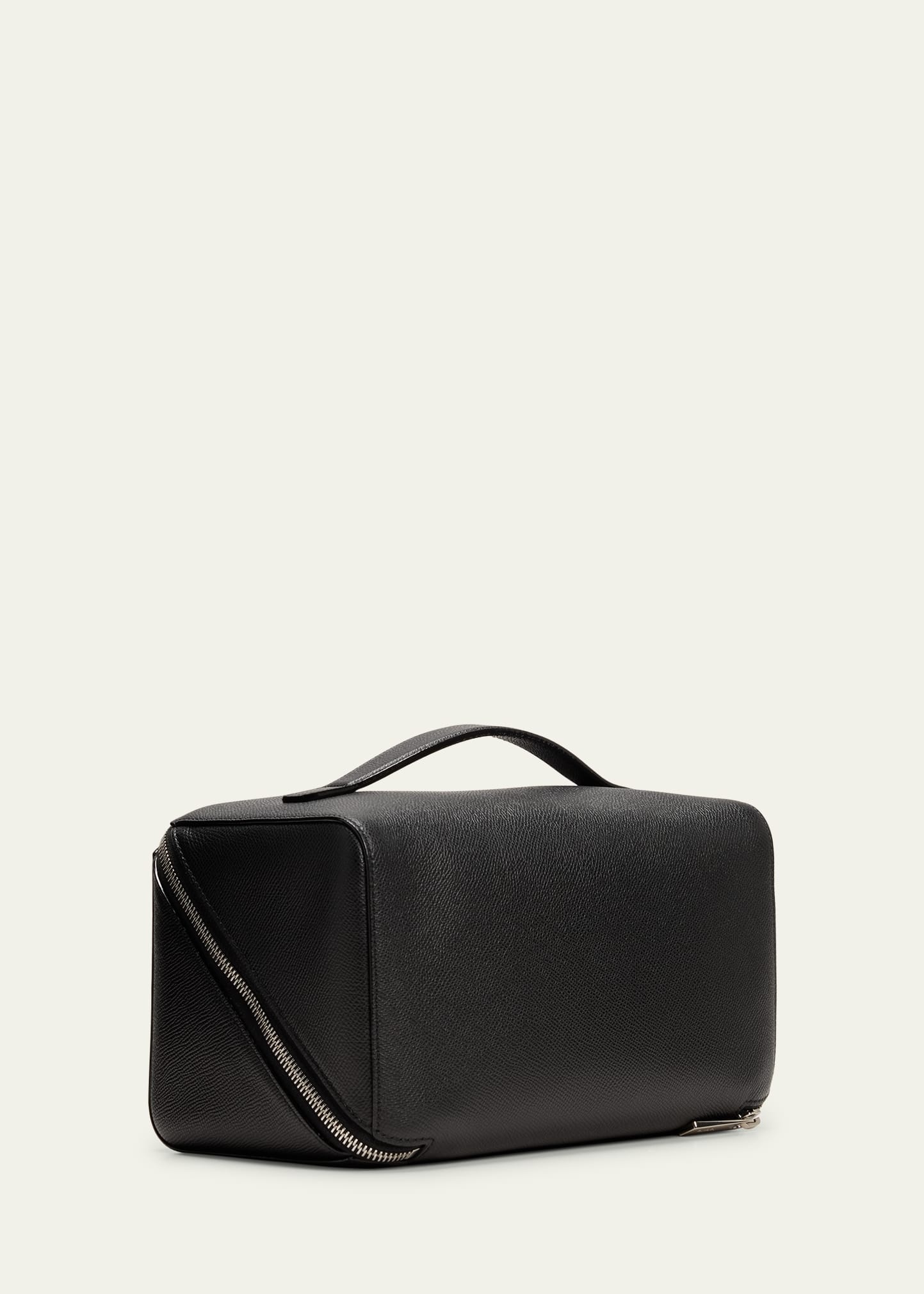 Men's V-Line Soft Leather Toiletry Bag - 3