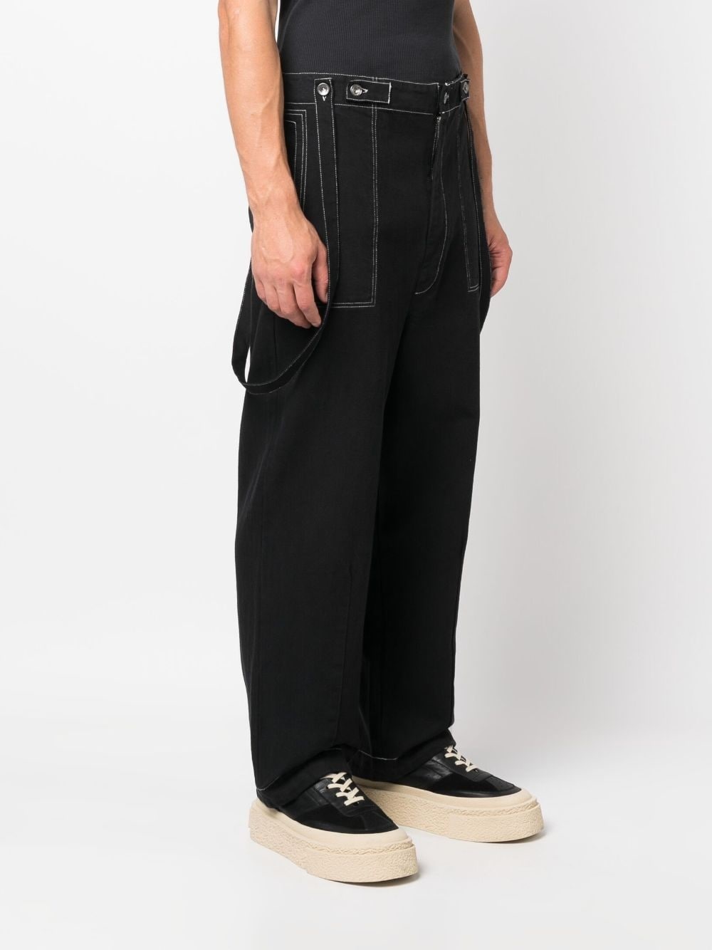 Early contrasting-stitch trousers - 3