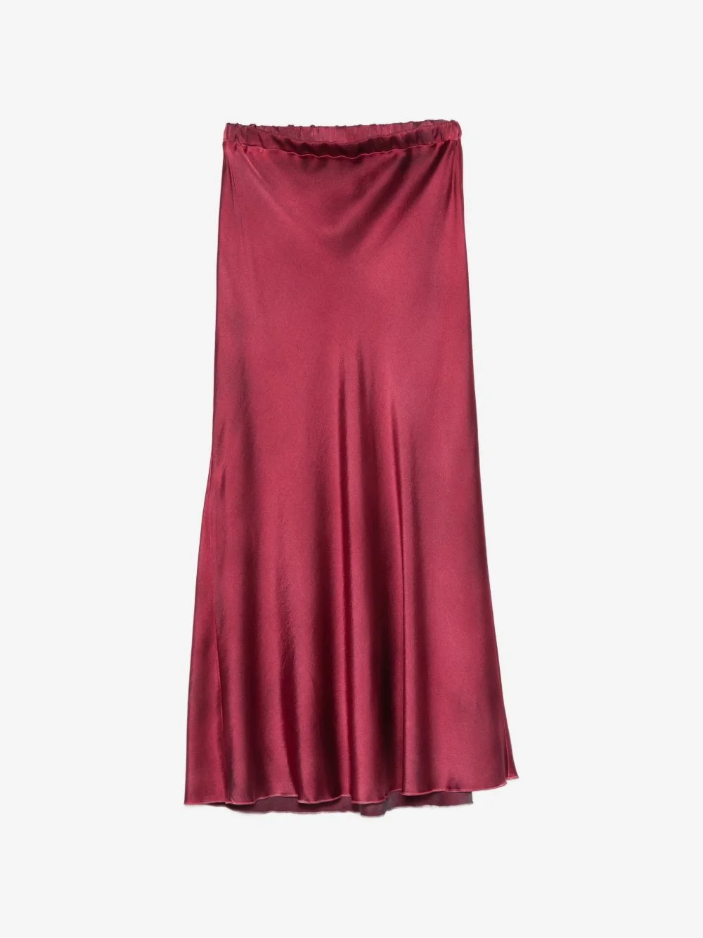 elasticated-waist midi skirt - 1