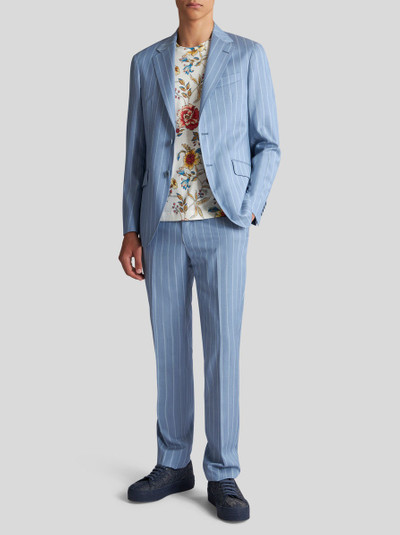 Etro STRIPED WOOL JACQUARD SUIT outlook