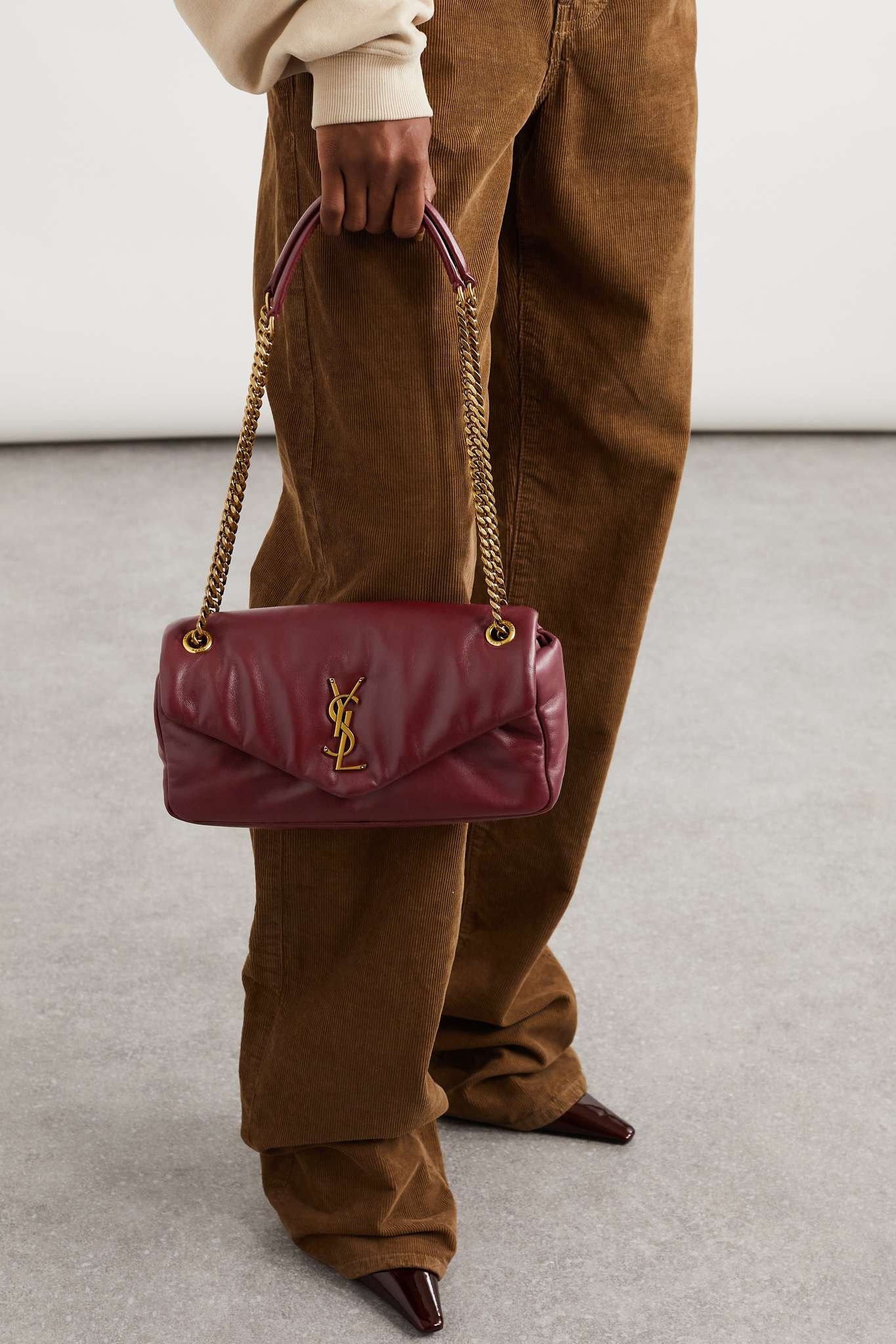 Calypso padded leather shoulder bag - 6