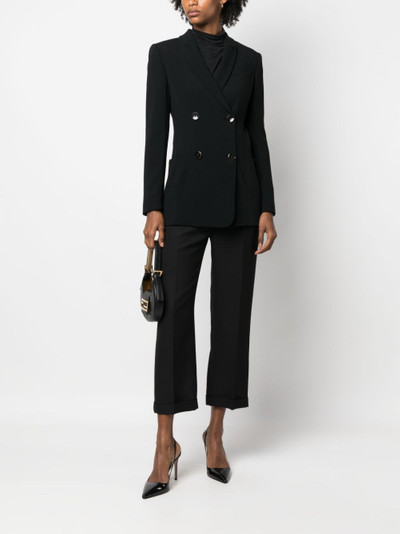 GIORGIO ARMANI double-breasted peak-lapels blazer outlook