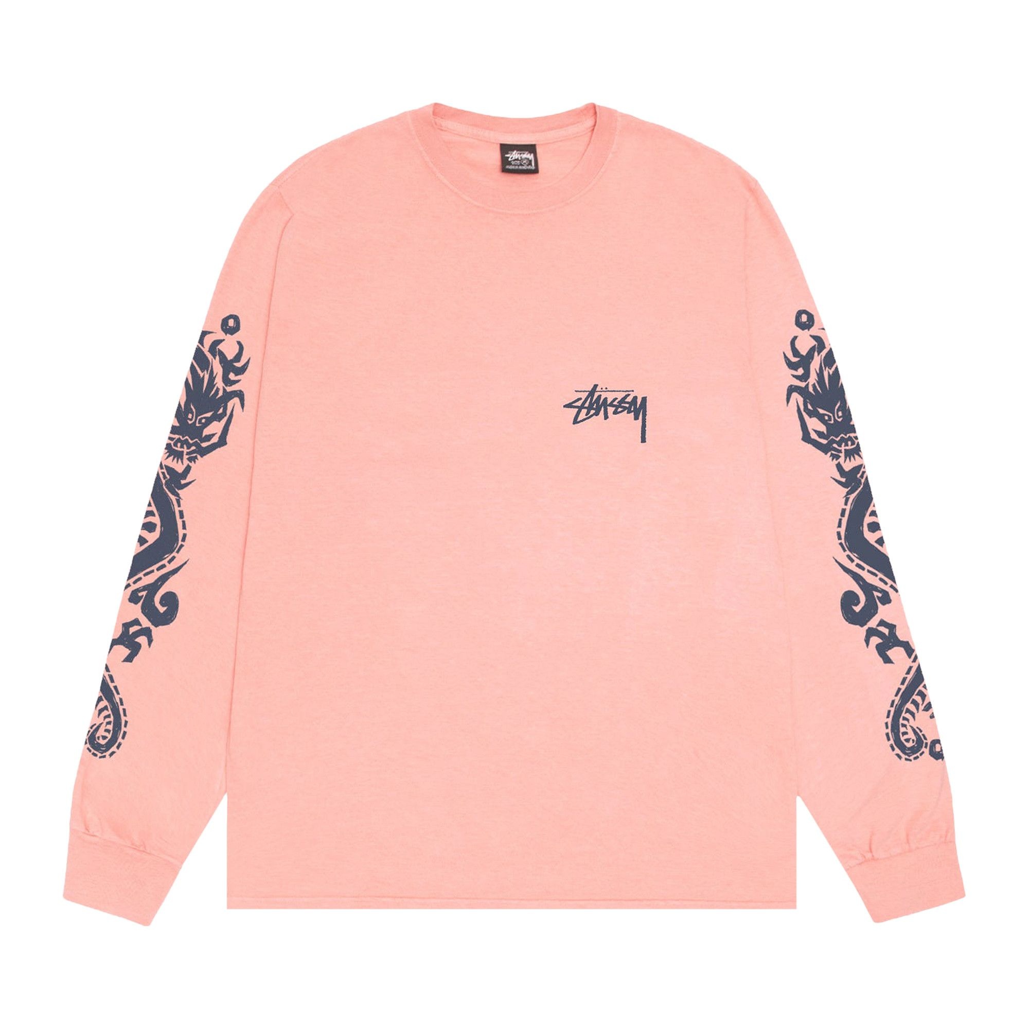 Stussy Dragons Long-Sleeve Tee 'Coral' - 1