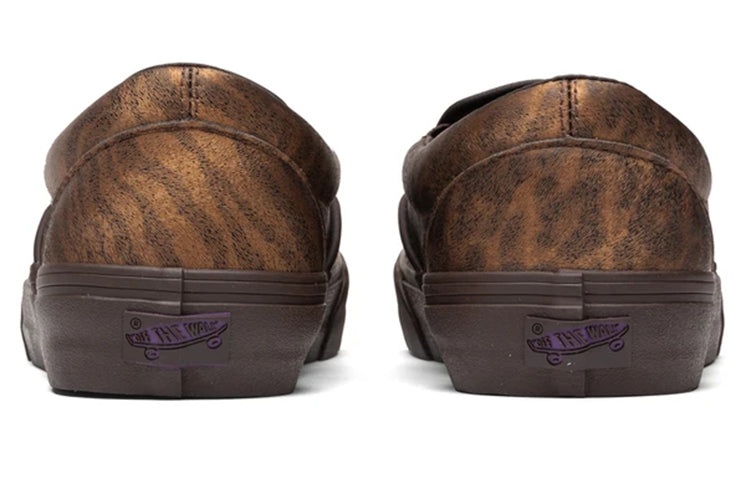 Vans Needles x Vault Classic Slip-On V 'Animal Print - Brown' VN0A3QXY2GU - 4