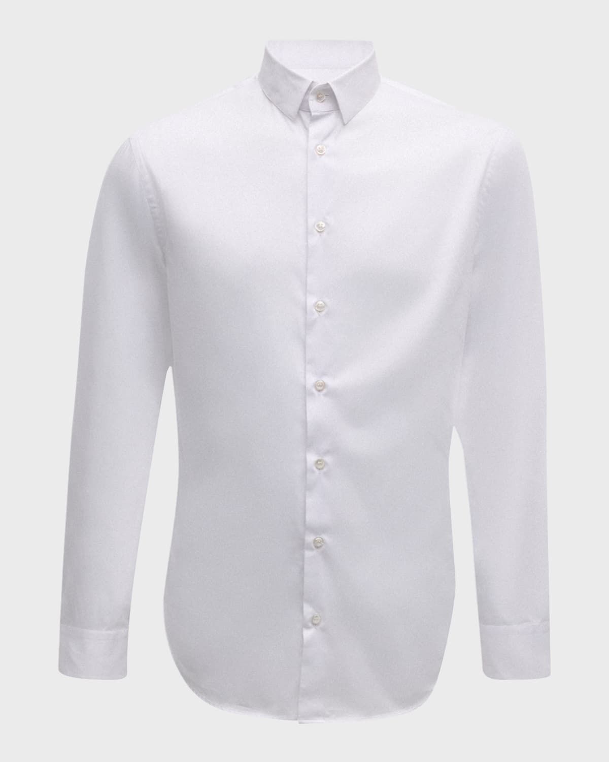 Men's Solid Cotton Sport Shirt - 1