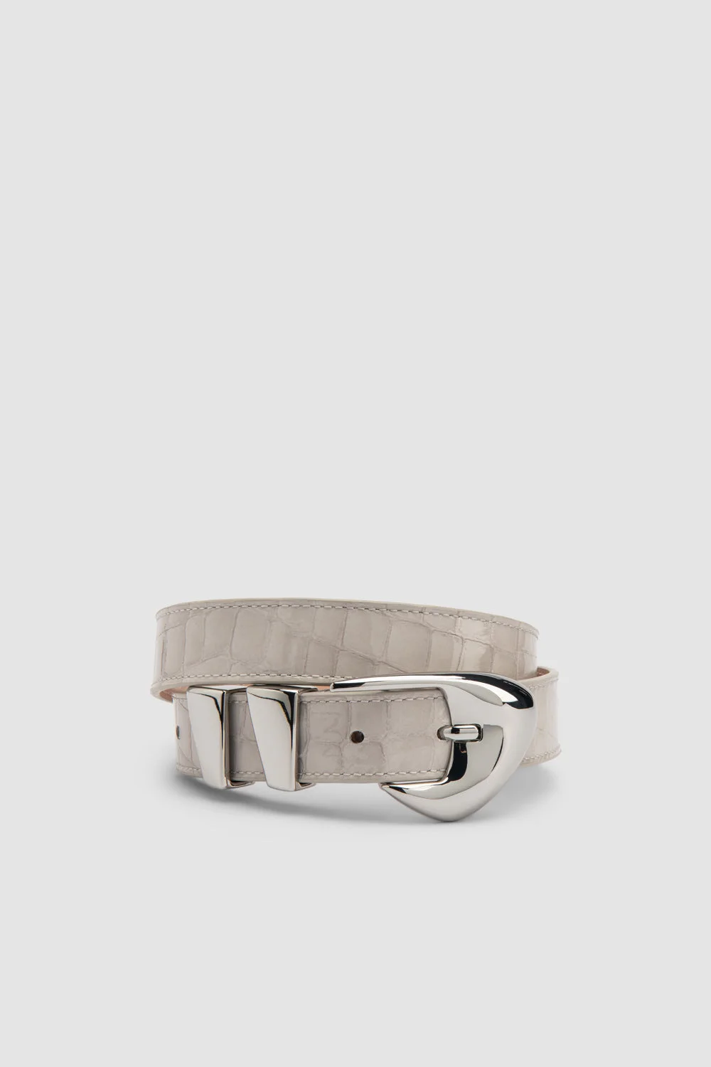 Moore Croco Embossed Belt - 1