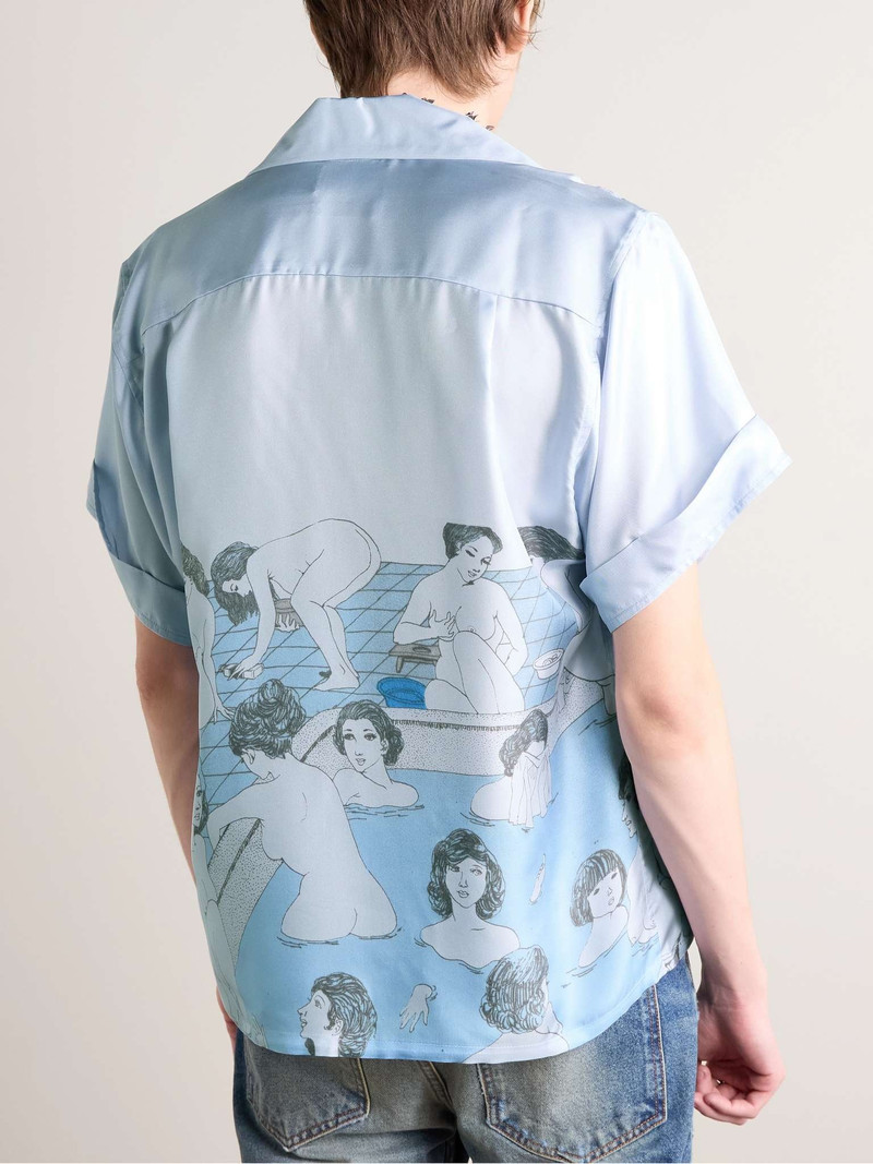 Bath House Camp-Collar Printed Silk-Twill Shirt 3