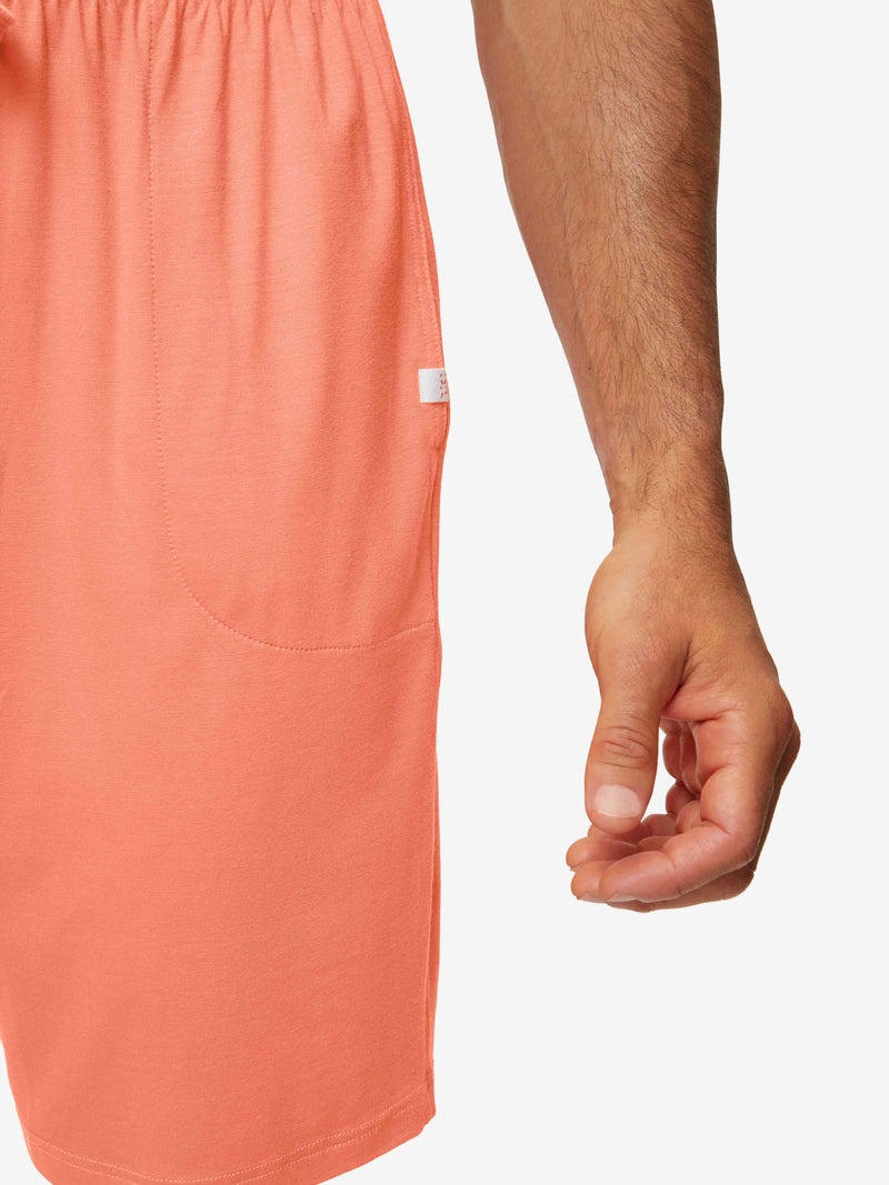 Men's Lounge Shorts Basel Micro Modal Stretch Orange - 7