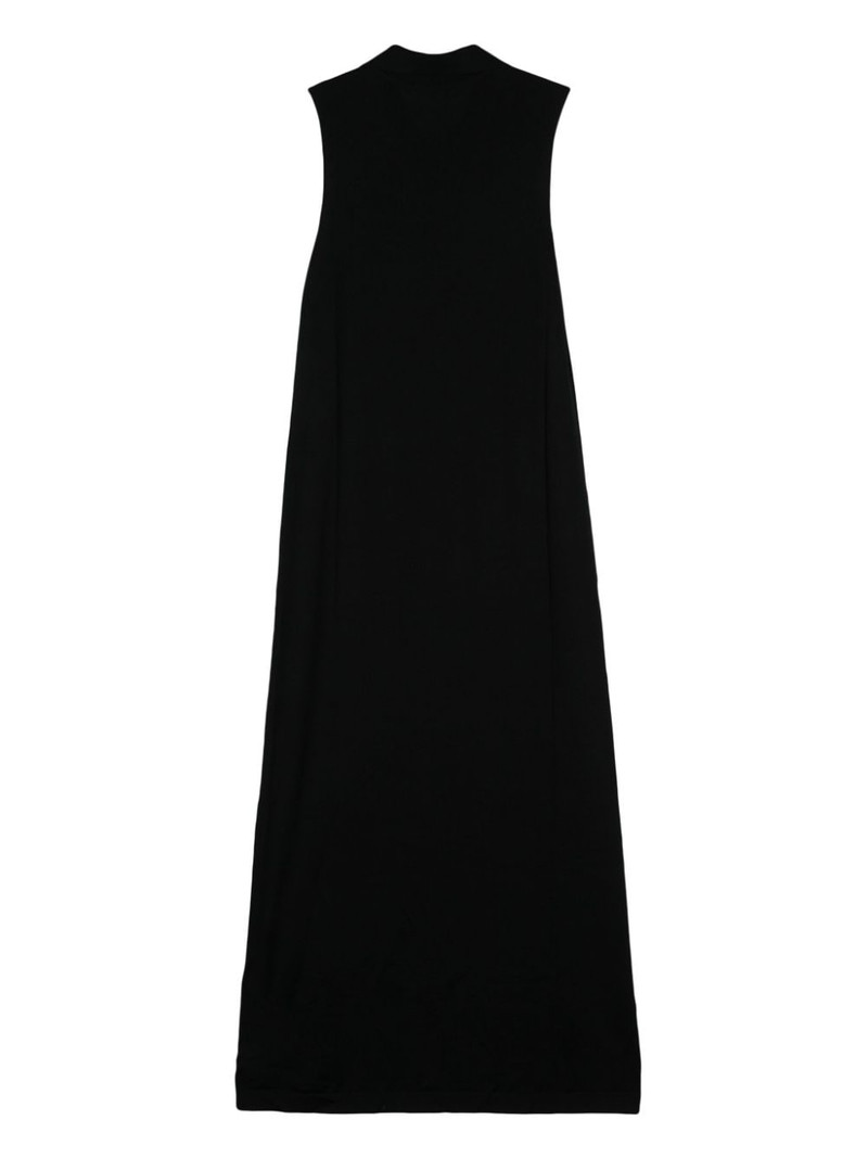 Jil Sander spread-collar wool maxi dress outlook