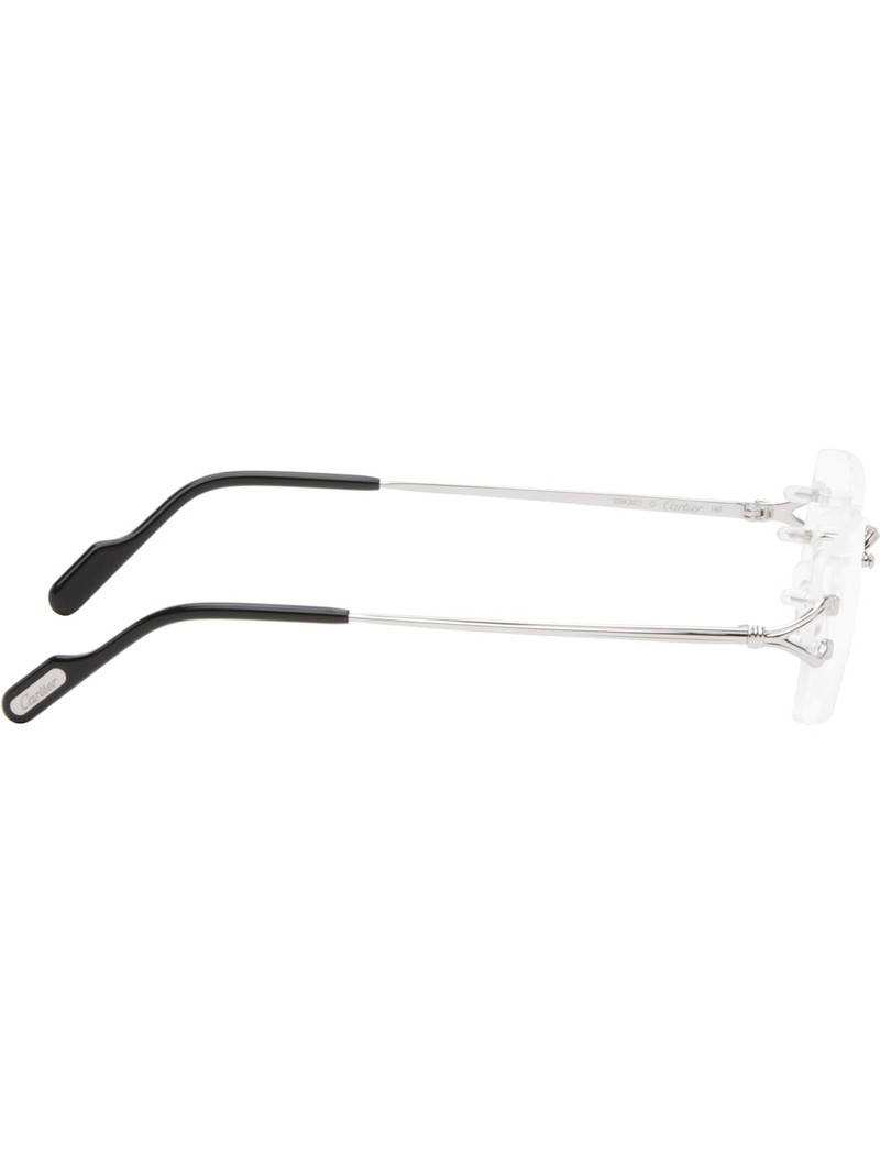 Cartier Silver 'Signature C de Cartier' Glasses outlook
