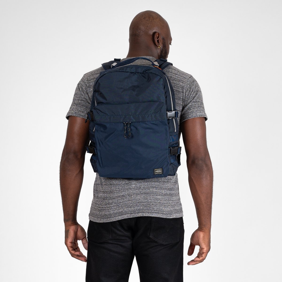 POR-FOR-DAY-NAV Porter - Yoshida & Co. - Force Daypack - Navy Blue - 2