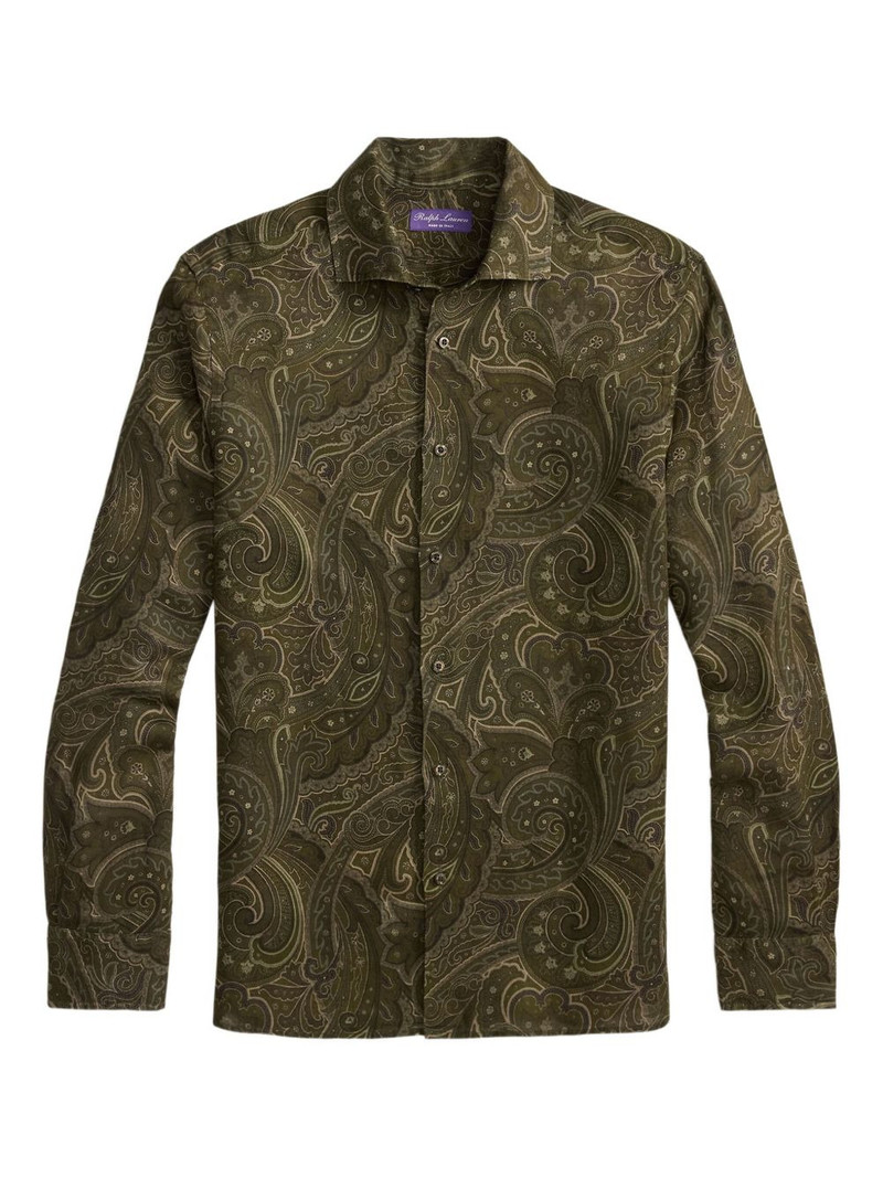 paisley-print long-sleeved shirt 1