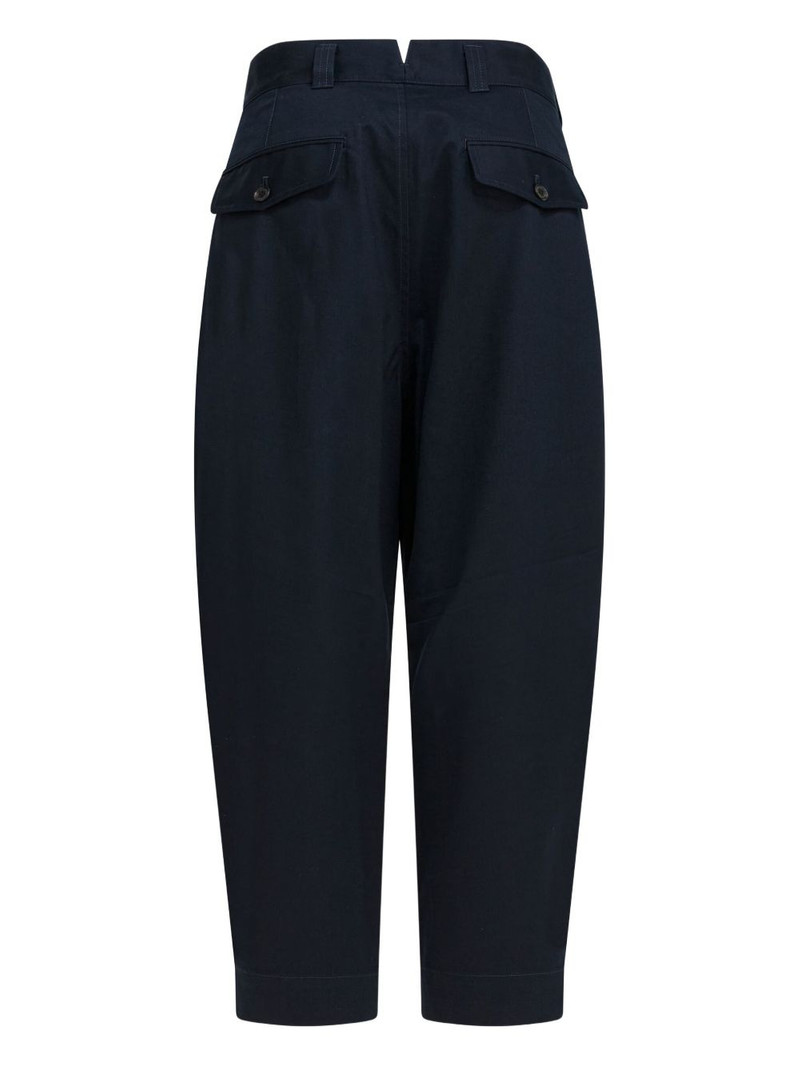 Comme des Garçons Homme button-fastening cotton trousers outlook