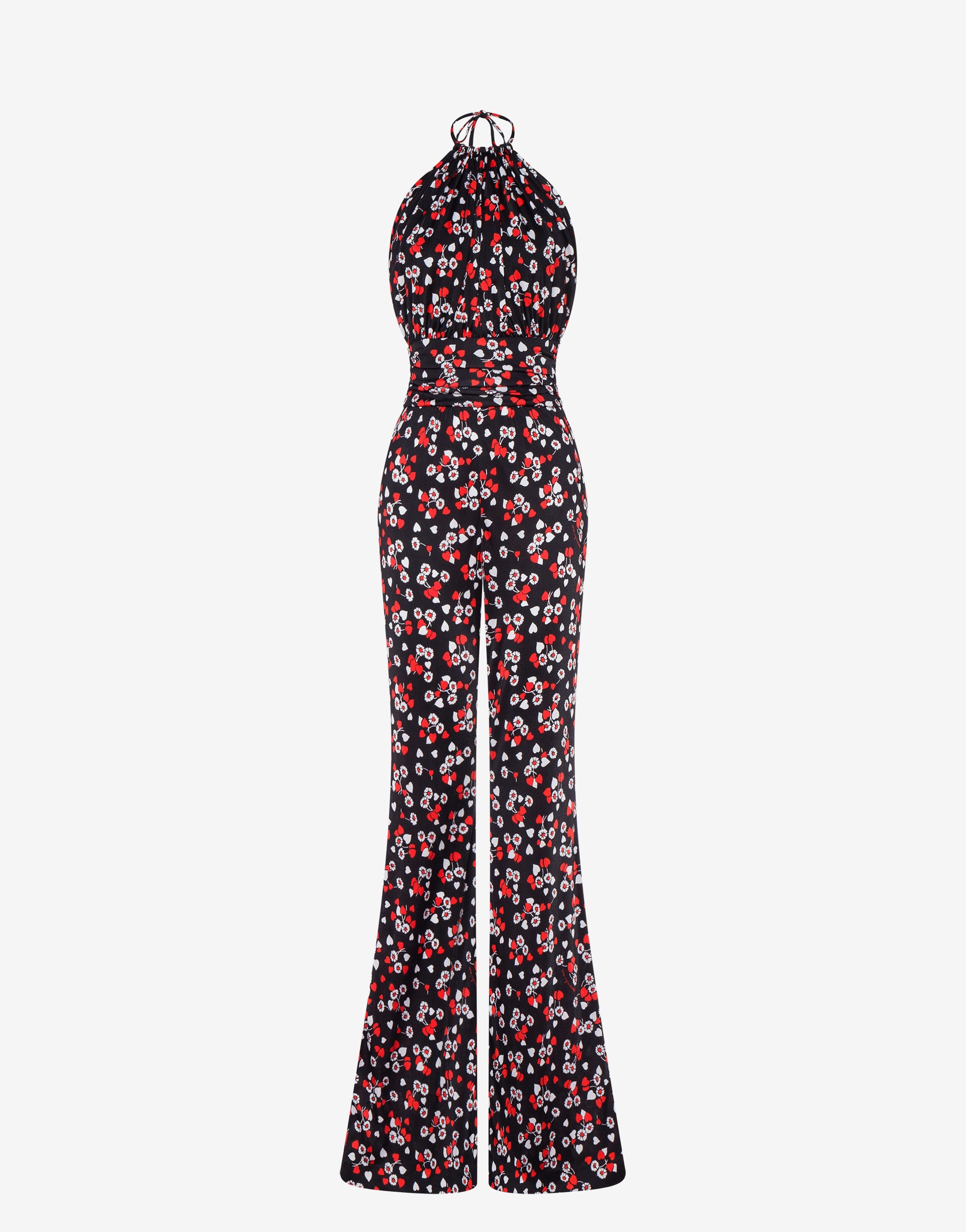 ALL-OVER HEARTS & FLOWERS ORGANZINO JUMPSUIT - 1