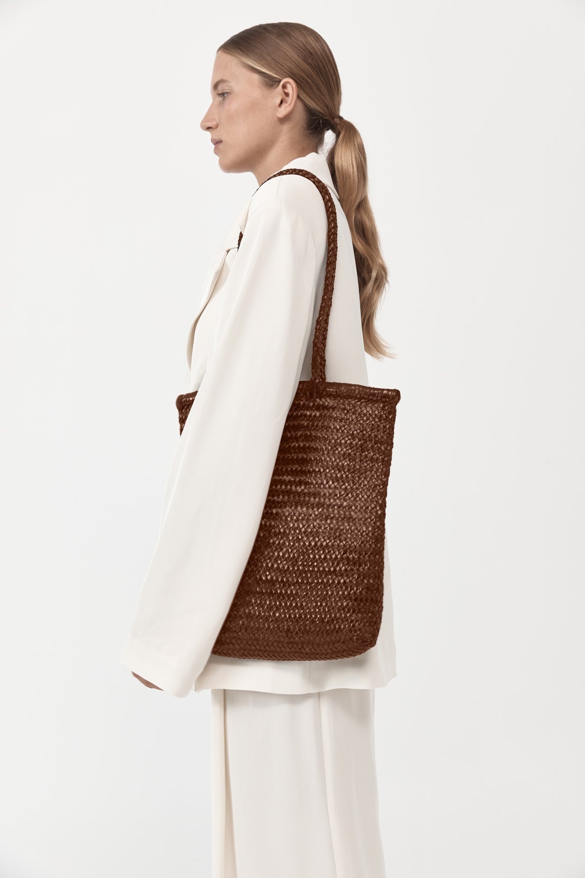 PRE-ORDER: Bagu Woven Tote - Antique Tan - 1