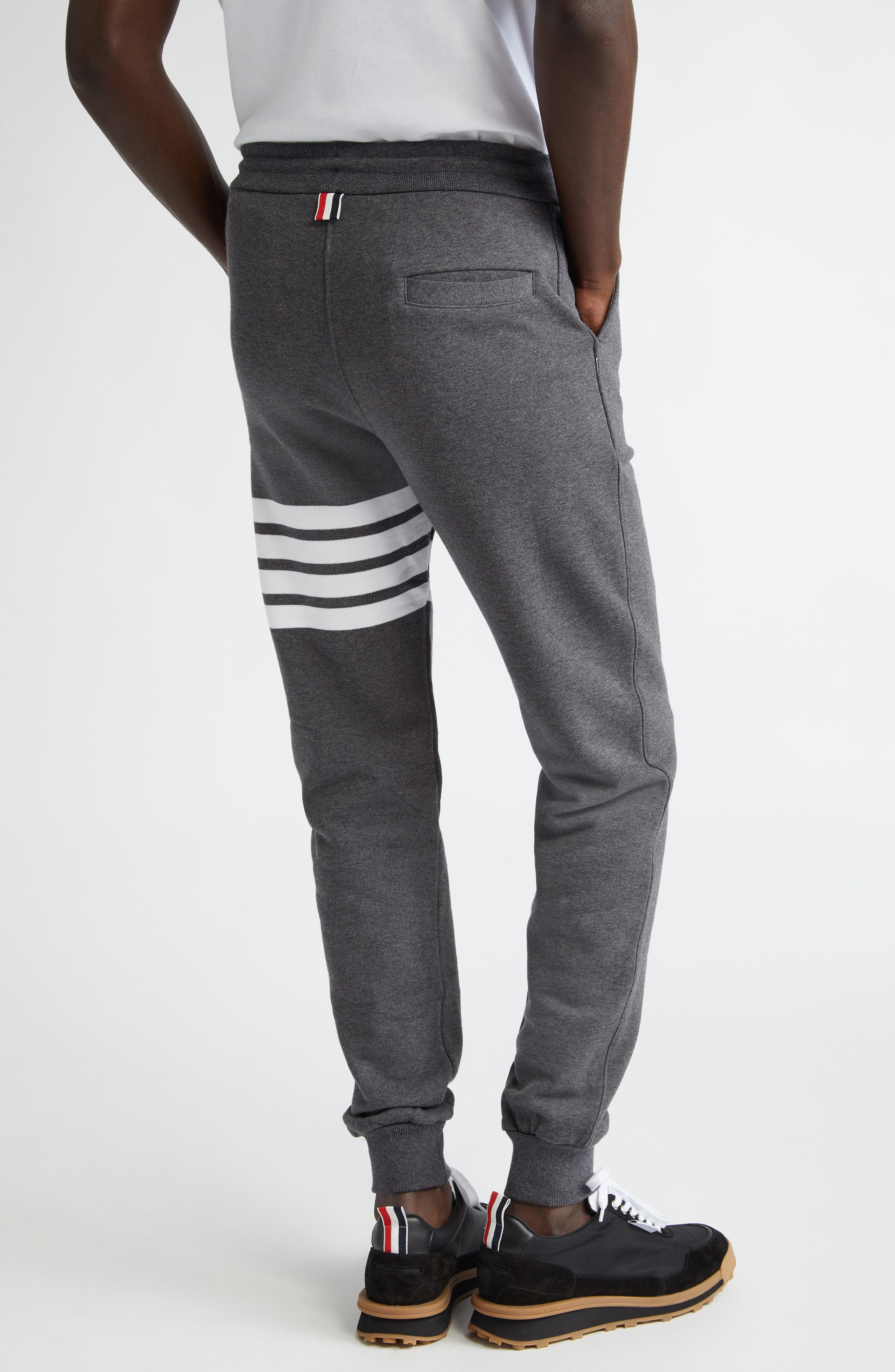 Thom Browne Stripe Jogger Pants in Dark Grey at Nordstrom - 3