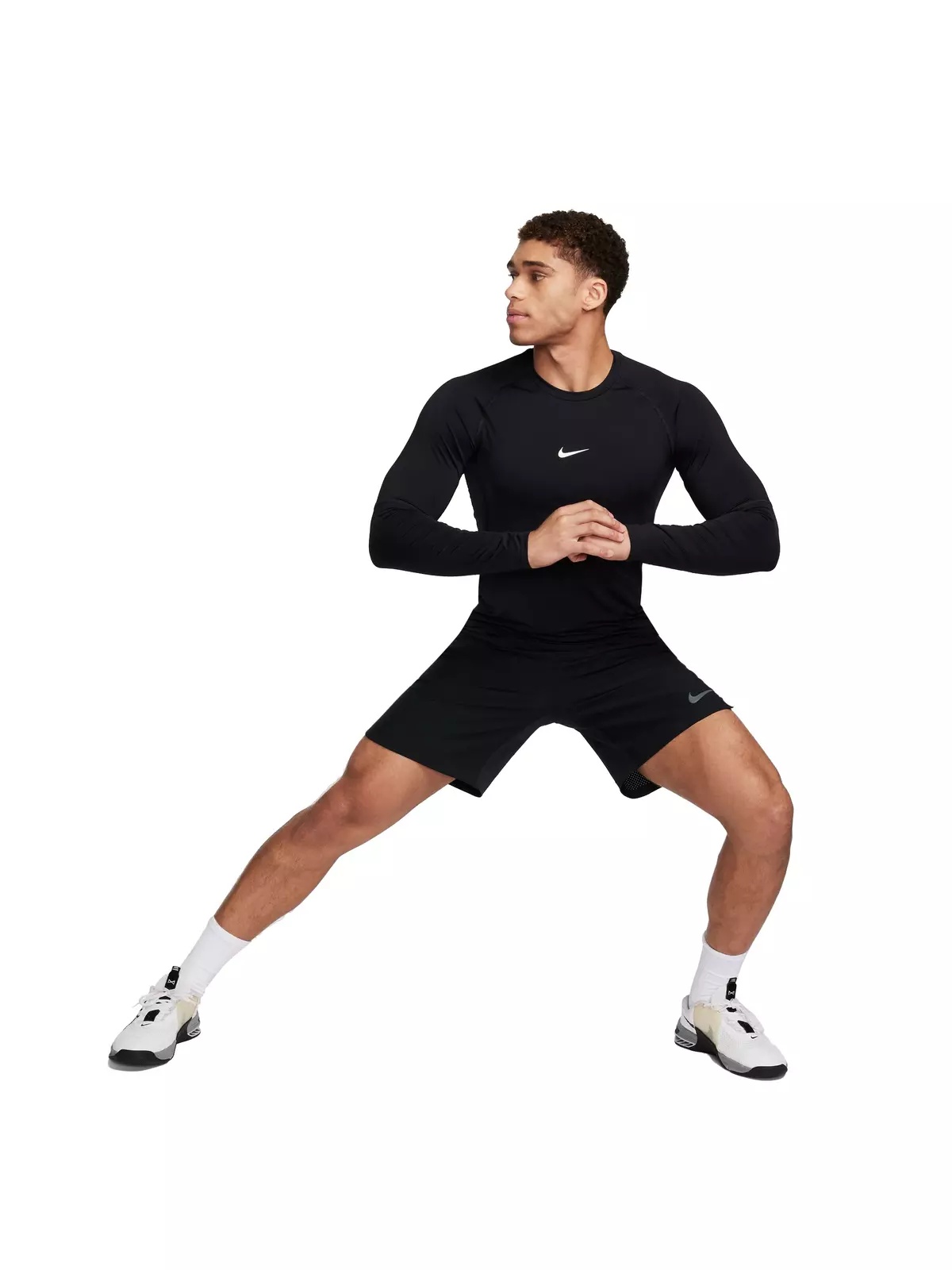 Pro Dri-FIT Slim Long-Sleeve Fitness Top-Black - 6
