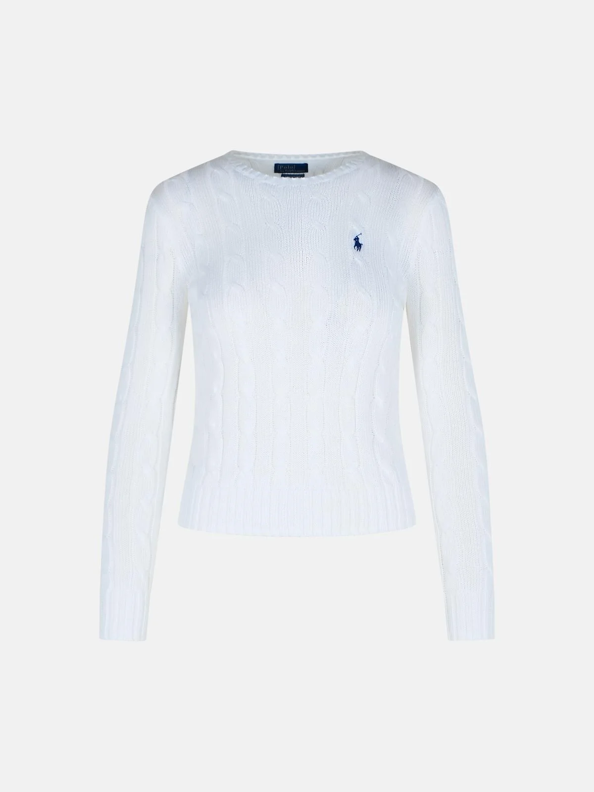 'JULIANNA' WHITE COTTON SWEATER - 1