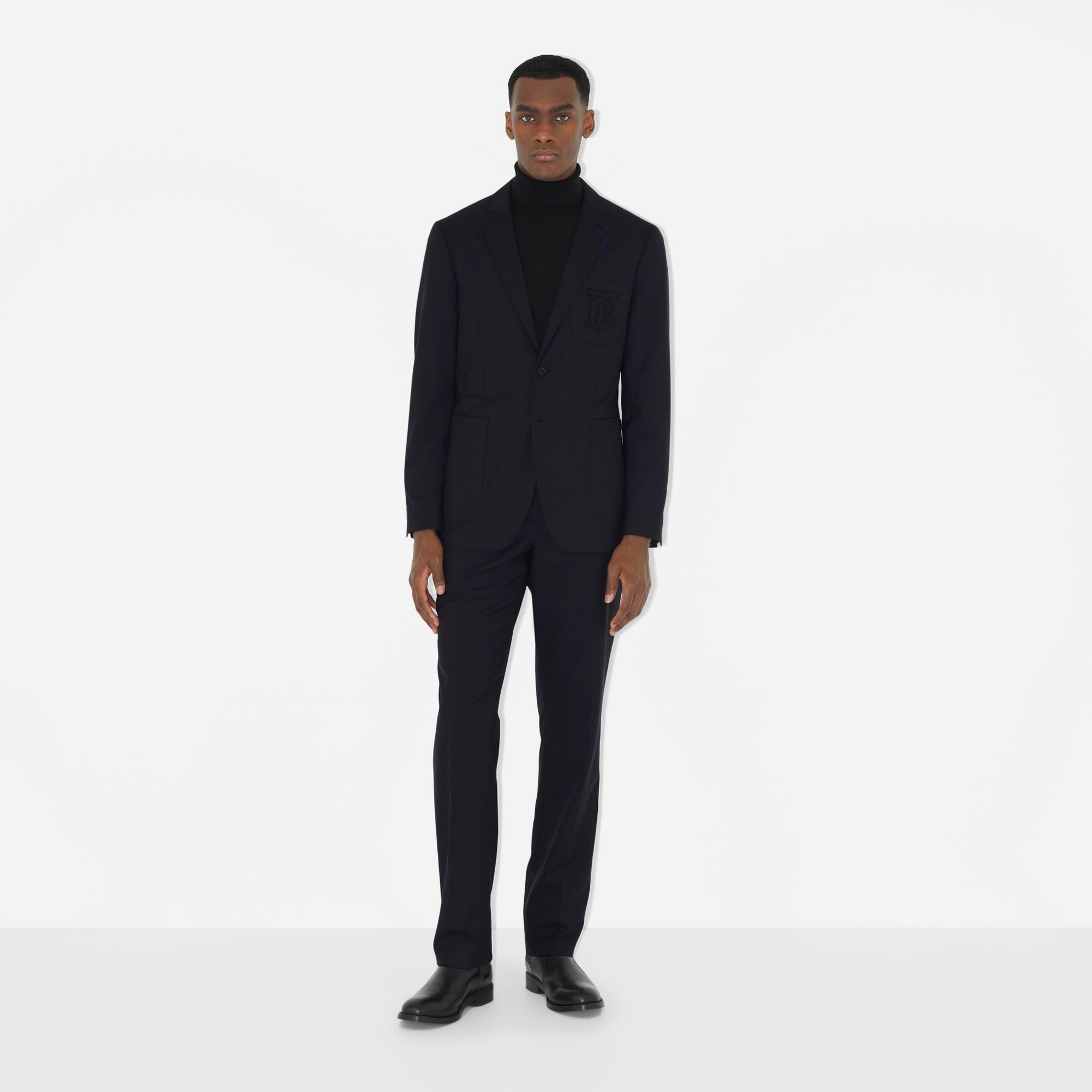 Classic Fit Wool Tailored Trousers - 2