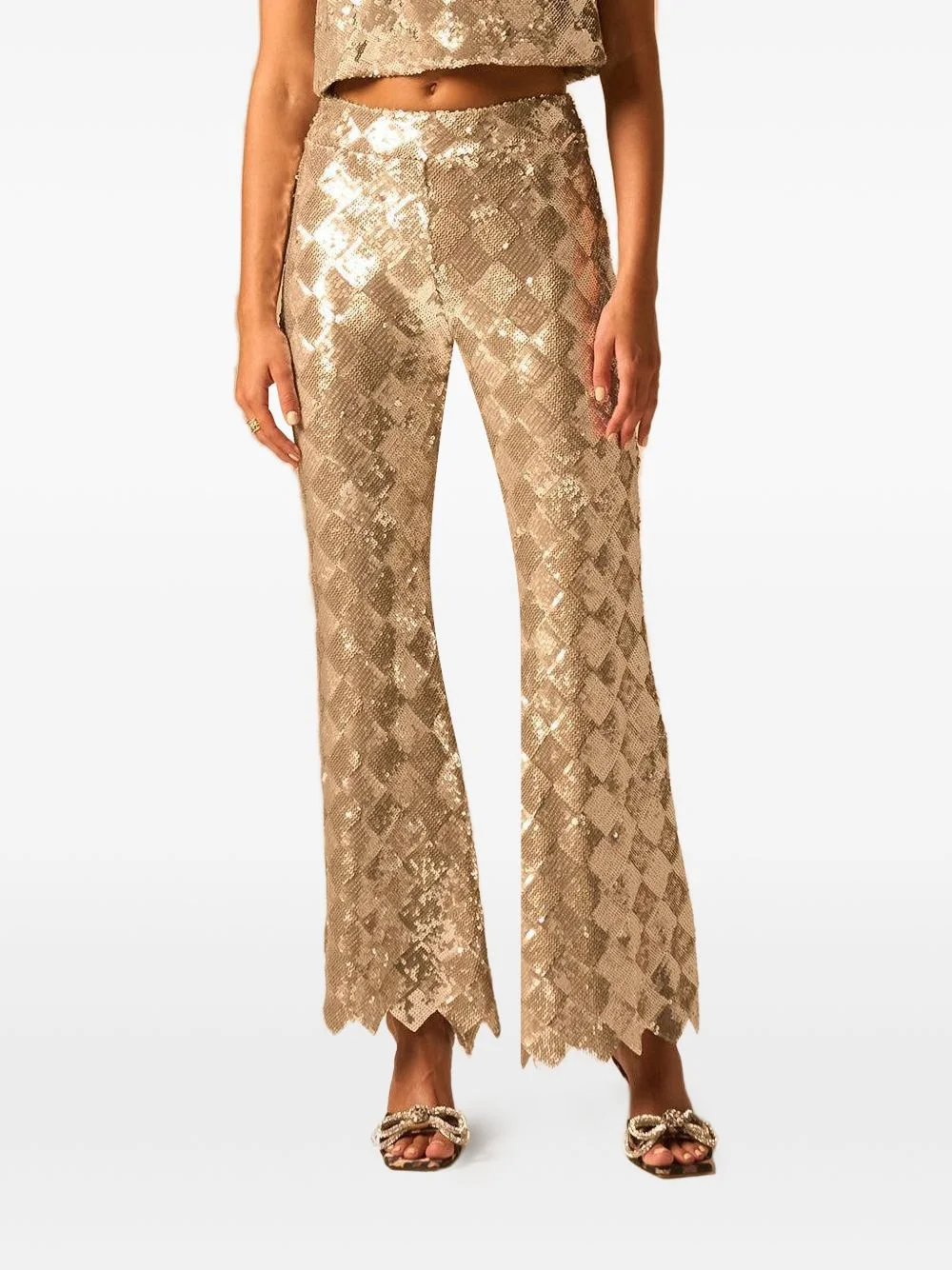 Kingston sequin-embellishment trousers - 1