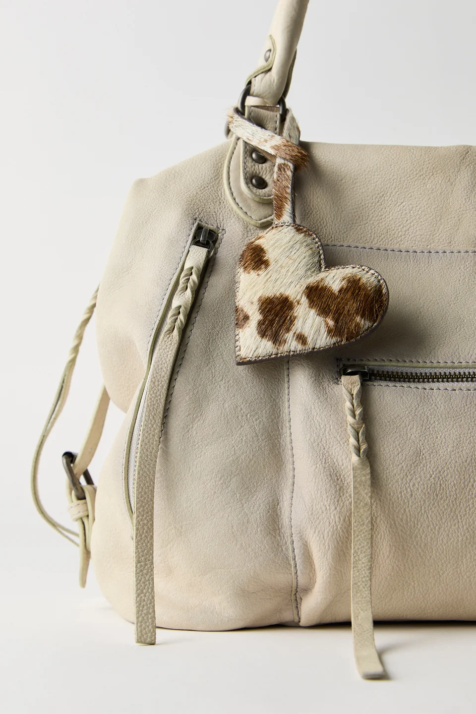 Heart Animal Print Keychain - 1