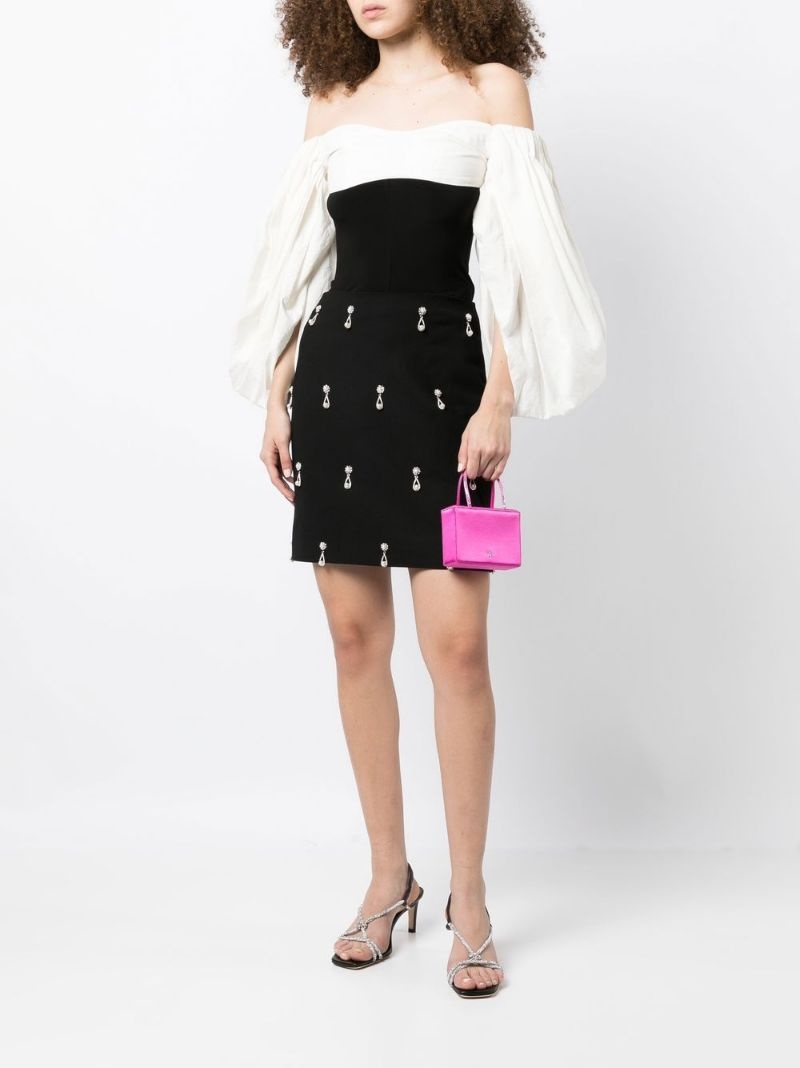 crystal-embellished mini skirt - 2