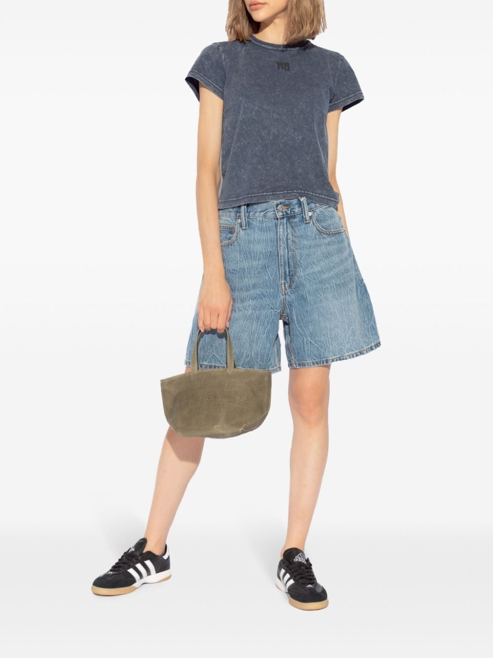 denim shorts - 2