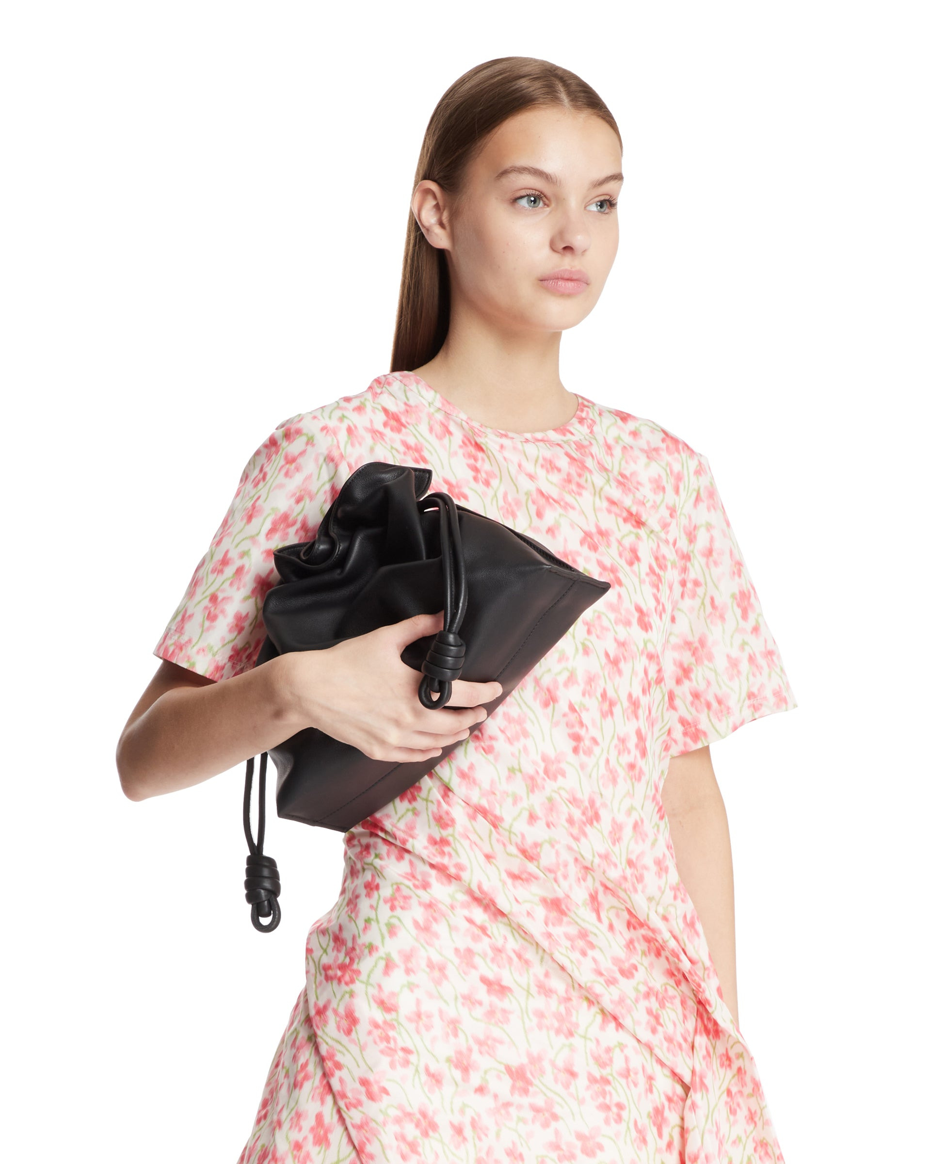 Black Medium Flamenco Clutch Bag - 4