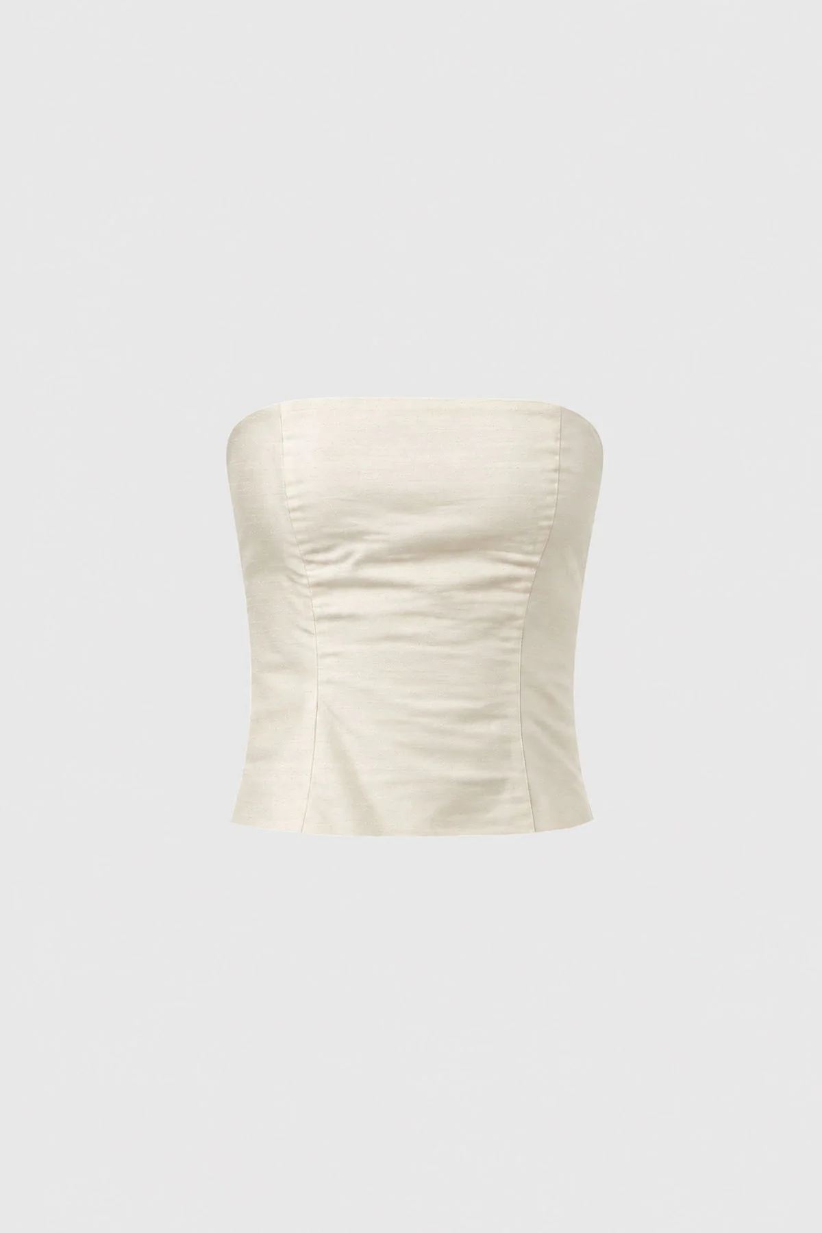 Raw Silk Minimal Bodice - Cloud Cream - 1