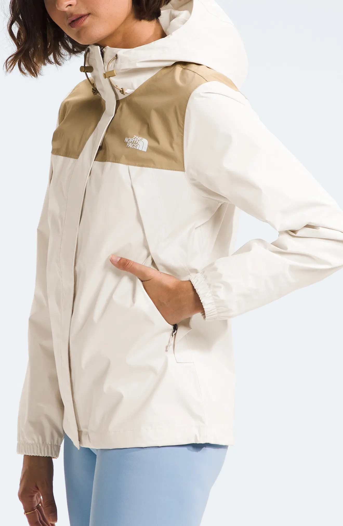 Antora Jacket in White Dune/Khaki Stone - 3