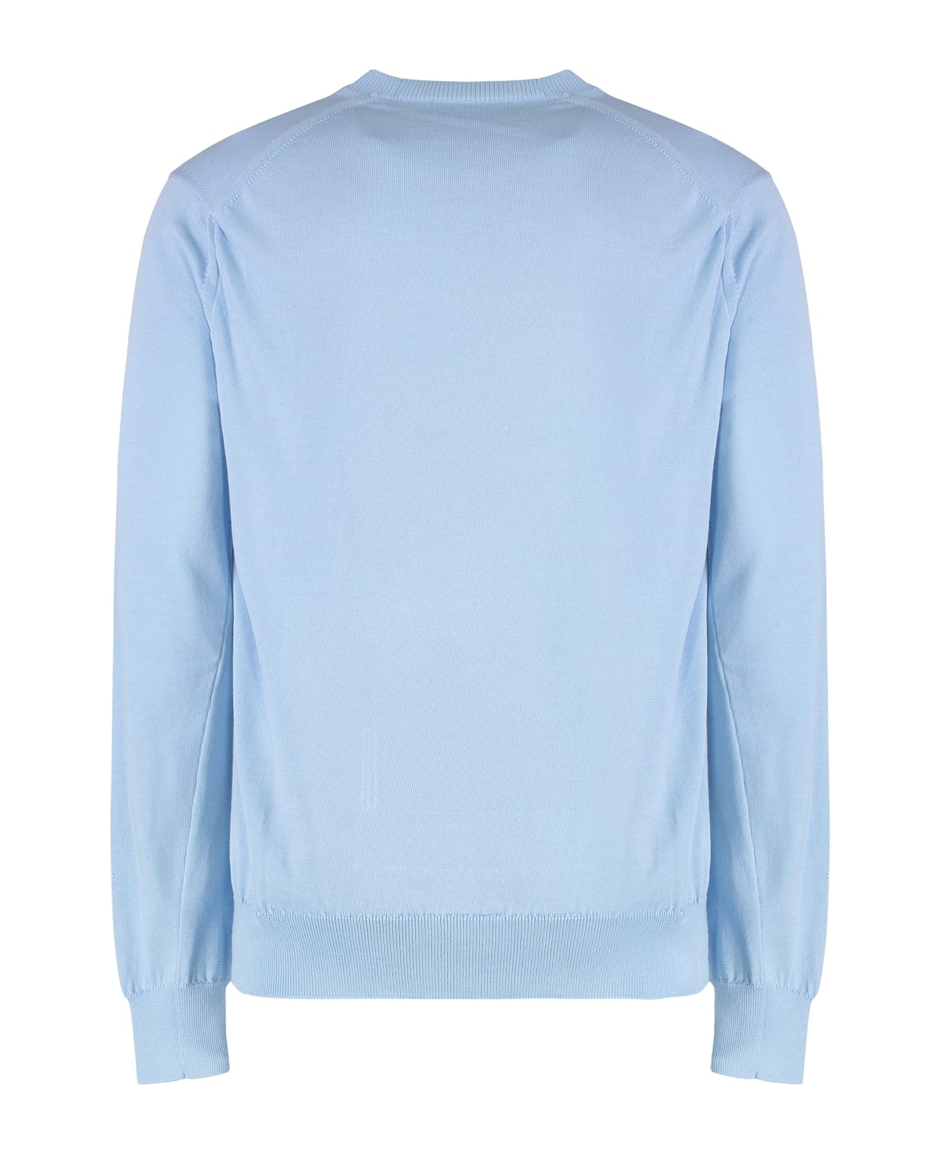 Cotton Blend Crew-neck Sweater - 2
