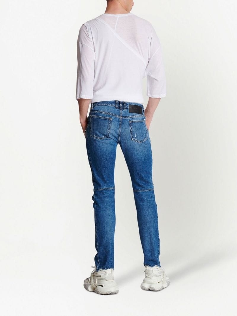 distressed-effect denim jeans - 4