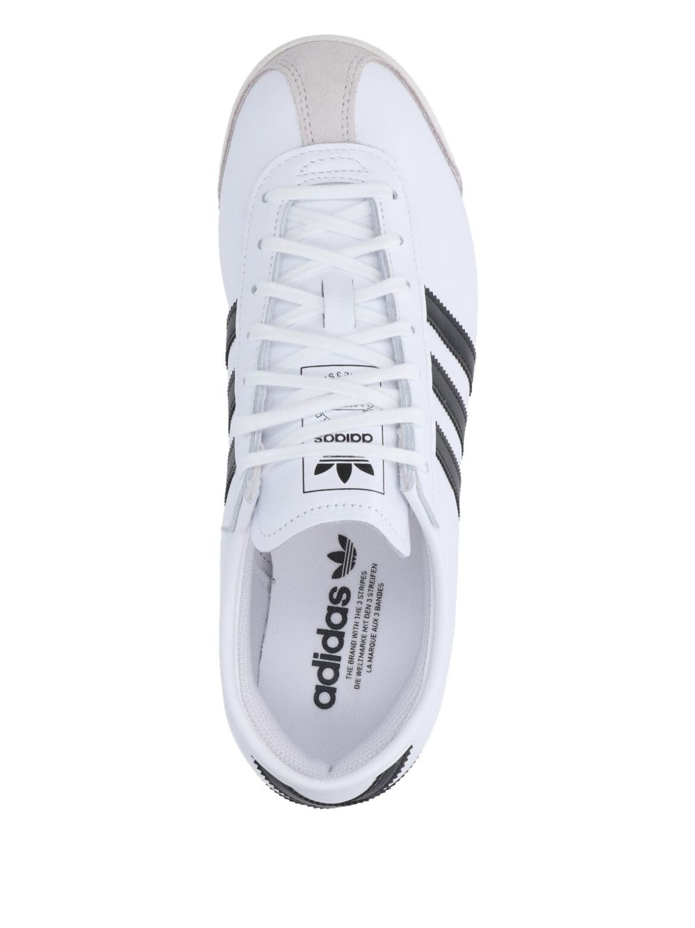 70s italian three-stripe leather sneakers - 3