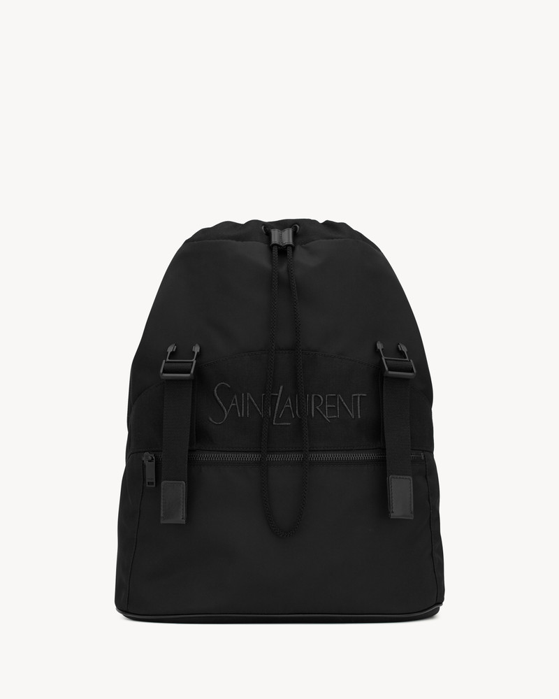 Logo-Embroidered Leather-Trimmed Shell 배낭 4