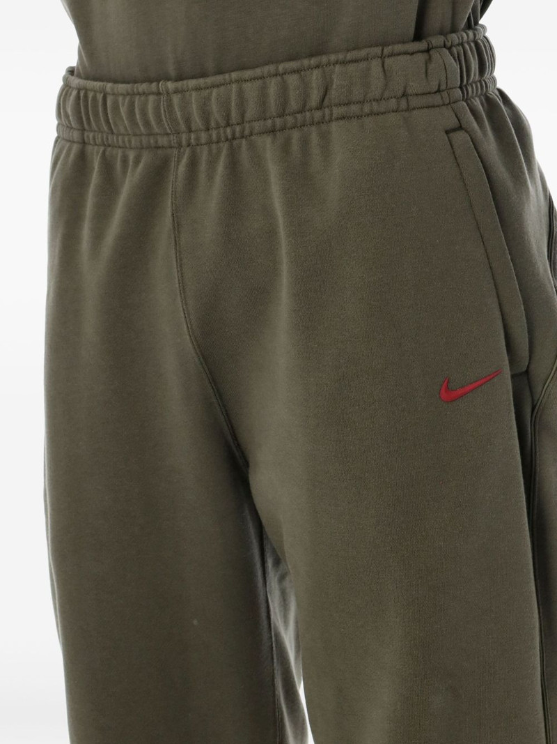 Nike elastic-waist fleece track pants outlook