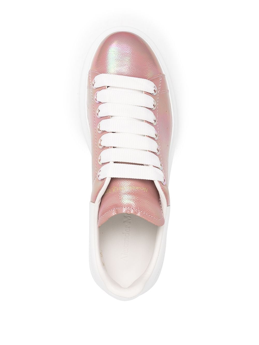 oversized-sole pearlescent sneakers - 4