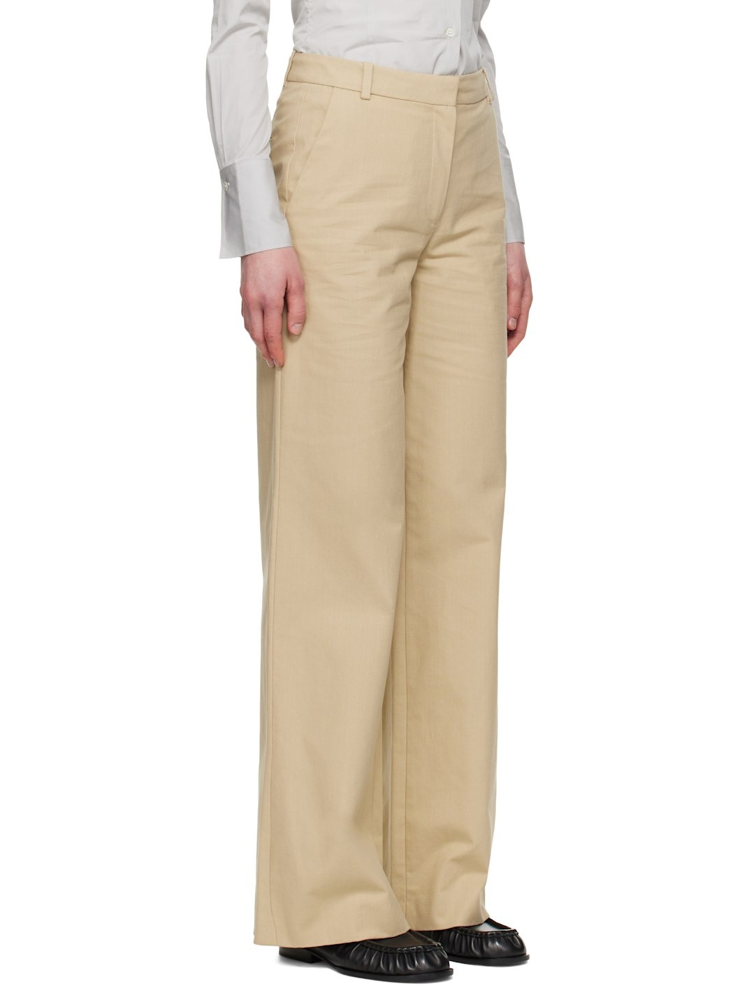 A. P.C. Beige Margaret Trousers - 2