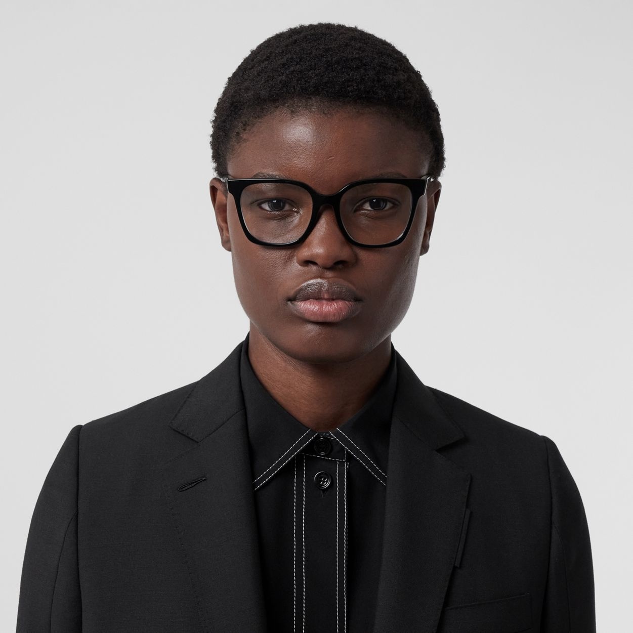 Vintage Check Bio-acetate Square Optical Frames - 3