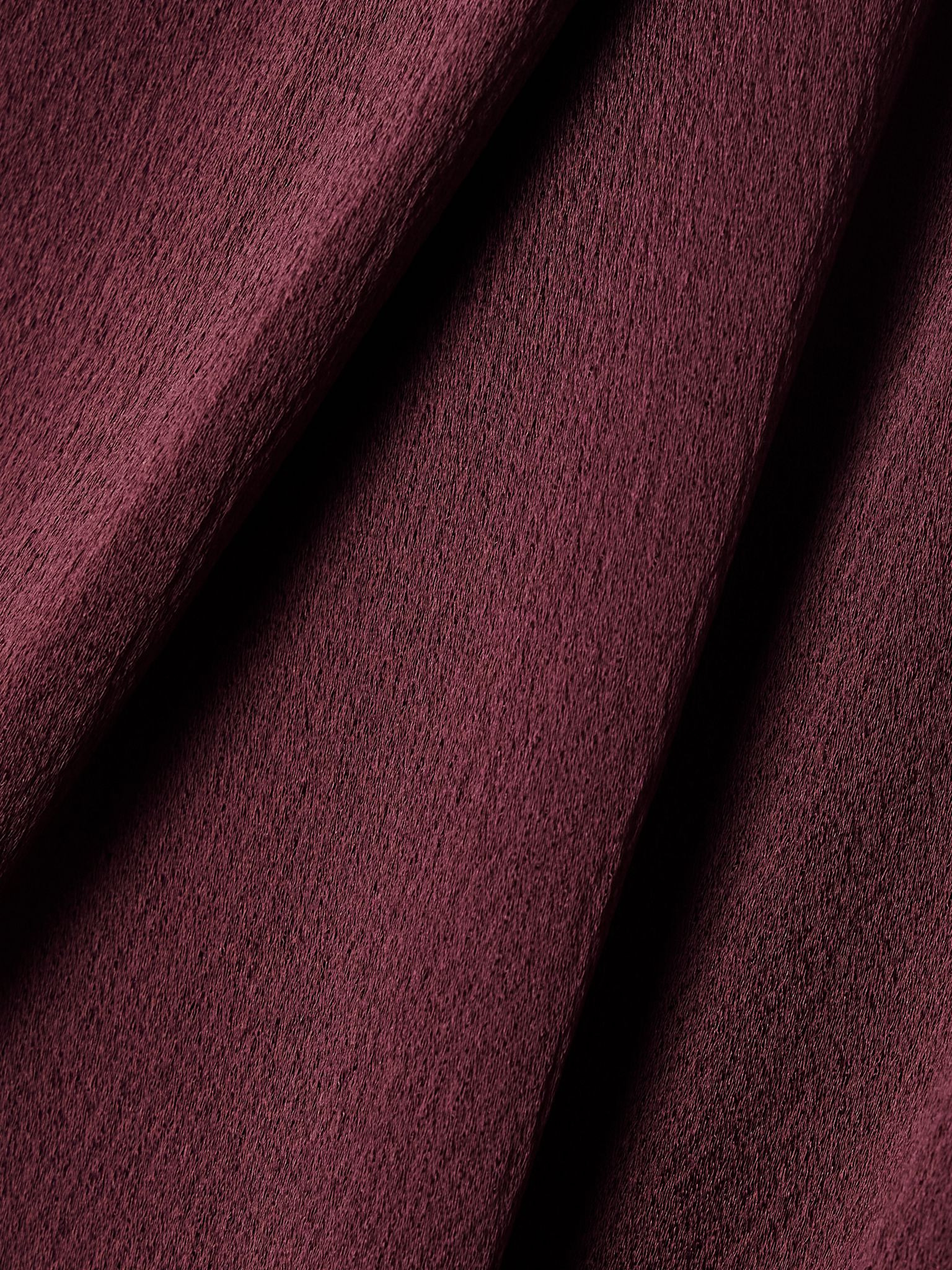 Draped satin jumpsuit Burgundy - 5