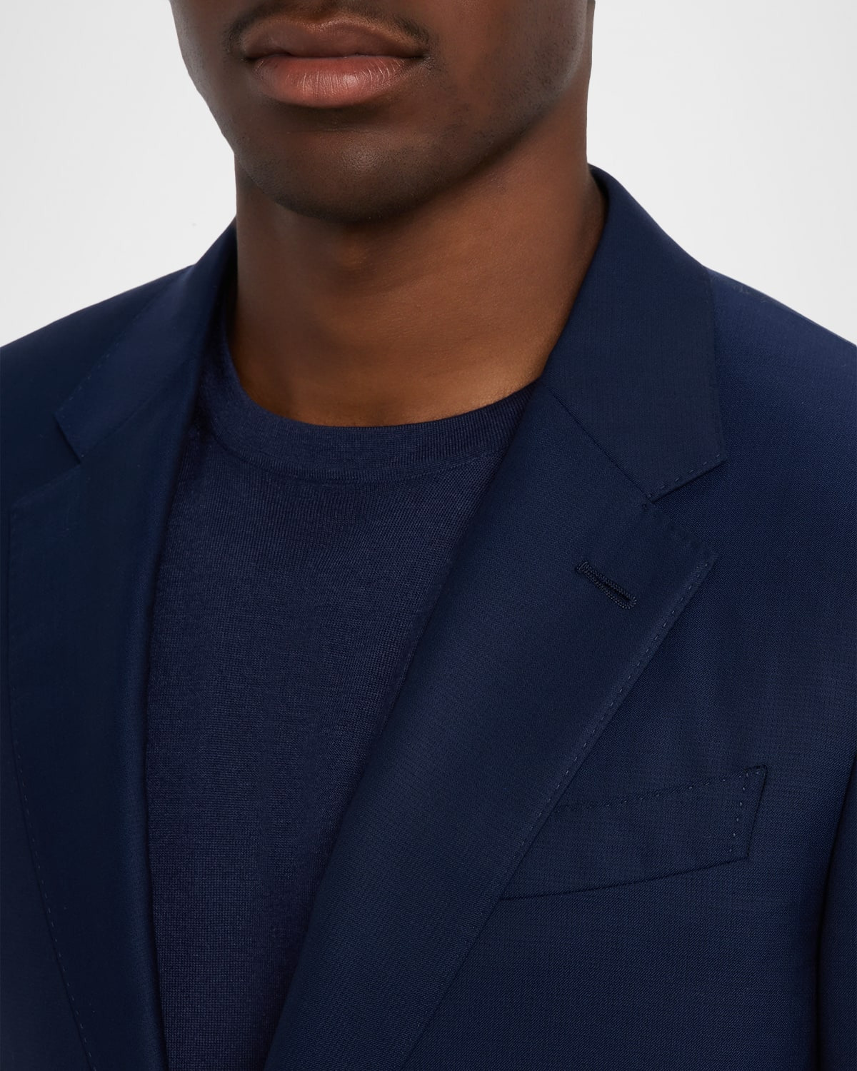 Men's Wool Textured Two-Piece Suit - 7