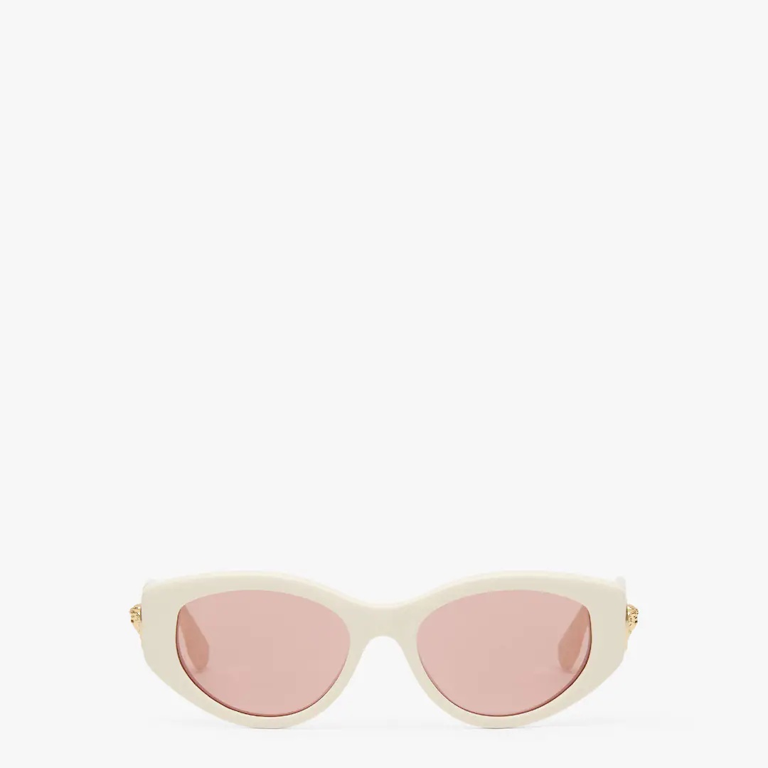 Fendace white acetate sunglasses - 1