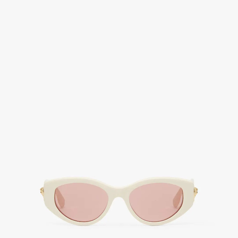 Fendace white acetate sunglasses 1