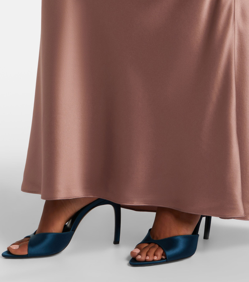 Silk satin maxi skirt 5