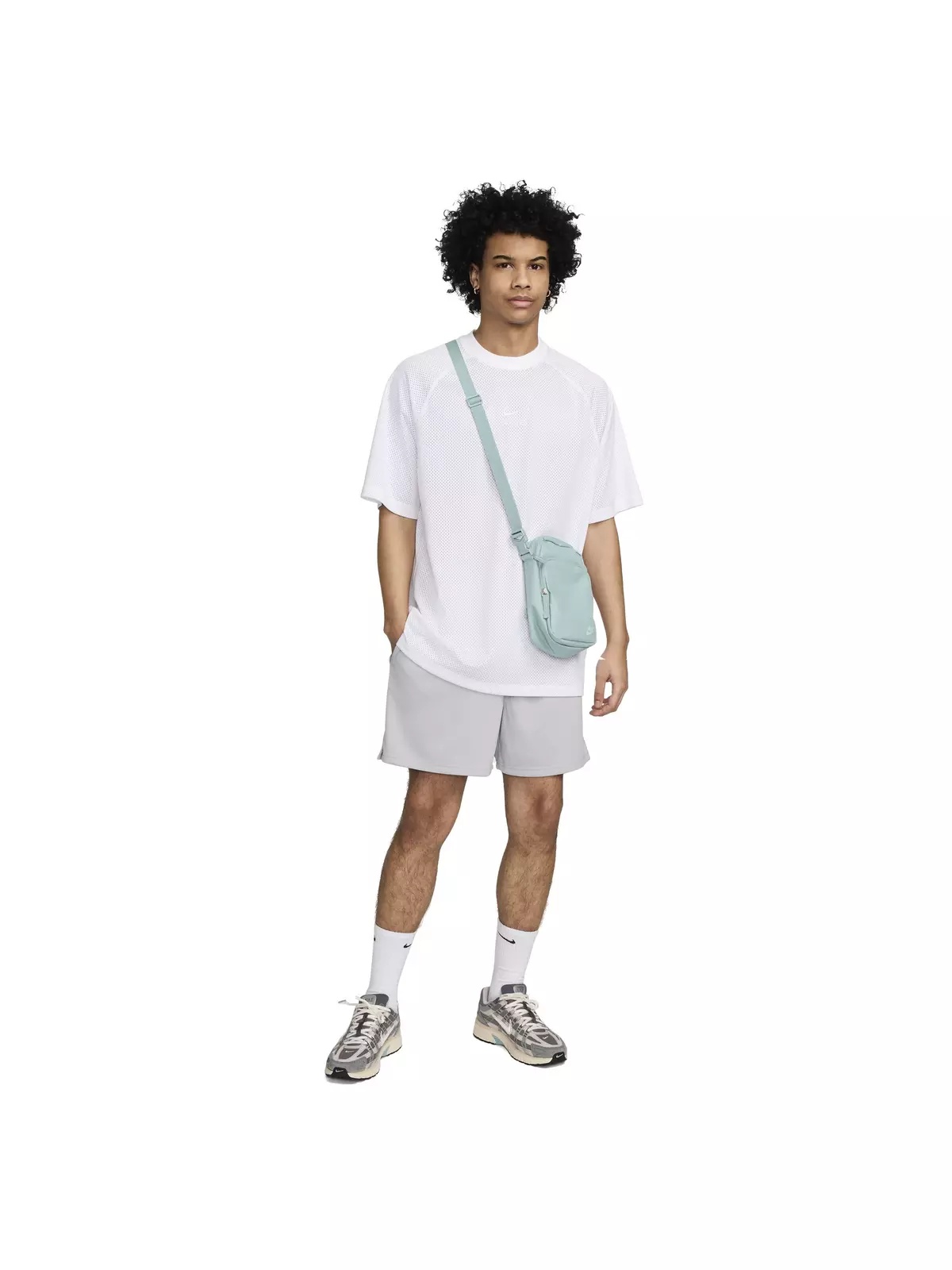 Men's Club Mesh Flow Shorts - Grey - 7