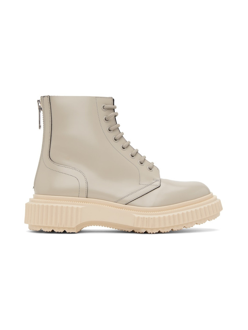 Gray UNDERCOVER Edition Type 196 Lace-Up Boots 1
