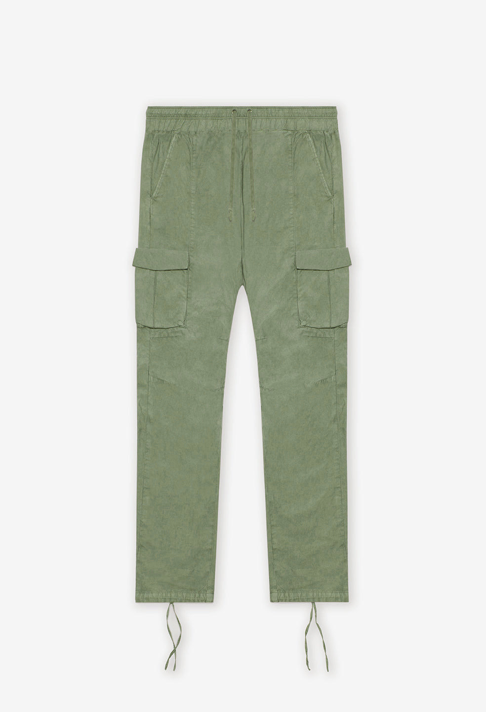 BACK SATEEN CARGO PANTS - 1