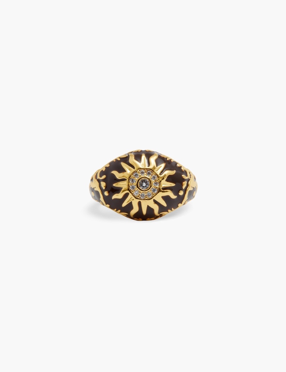 ENAMEL SIGNET RING - 3
