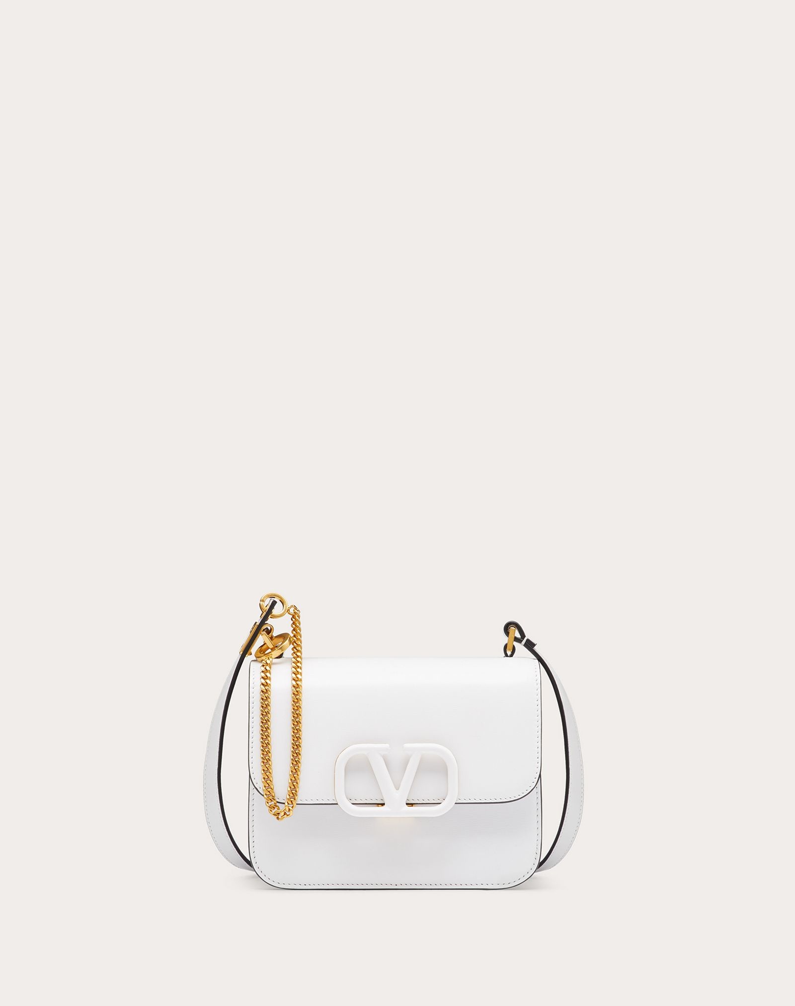 Small VSLING Shiny Calfskin Shoulder Bag - 1